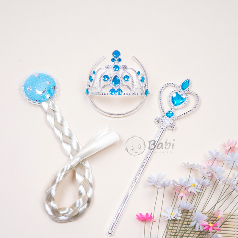 Bộ phụ kiện hóa trang công chúa băng giá cho bé - Ảnh 2